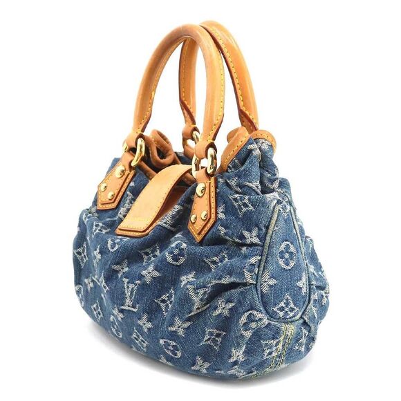 Louis Vuitton Monogram Denim Pleaty Canvas Leather Blue - Picture 3 of 9